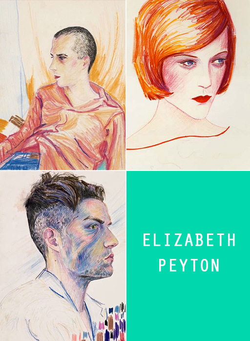 Art: Elizabeth Peyton, David Hockney and Pencil Crayon